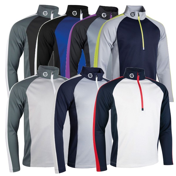 Sunderland Mens Aspen Golf Midlayer Top